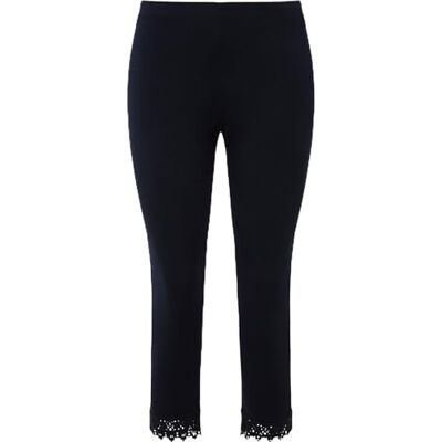 Ulla Popken dam leggings, Marinblå, 32W / 32L Ulla Popken dam leggings, Marinblå, 32W / 32L