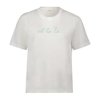 Cartoon Tecknad dam-t-shirt, 100% bomull, Patch Cream/Grön, 44 Cartoon Tecknad dam-t-shirt, 100% bomull, Patch Cream/Grön, 44