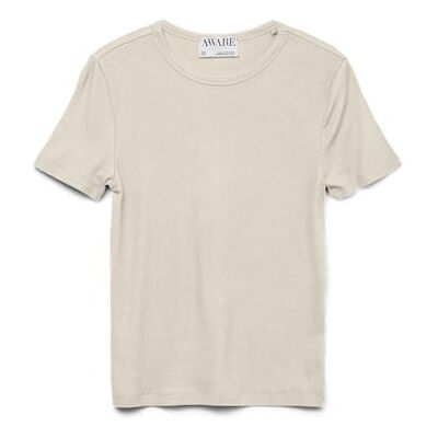 VERO MODA Awirwina Ss O-neck t-shirt Noos, Björk, M VERO MODA Awirwina Ss O-neck t-shirt Noos, Björk, M