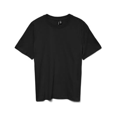 VERO MODA VMPAULINA SS T-SHIRT GA JRS NOOS, svart, S VERO MODA VMPAULINA SS T-SHIRT GA JRS NOOS, svart, S