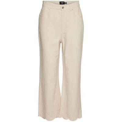 VERO MODA Jeans med bred passform VMKATHY Super High Rise Wide Fit jeans, Rå, 31W / 32L VERO MODA Jeans med bred passform VMKATHY Super High Rise Wide Fit jeans, Rå, 31W / 32L