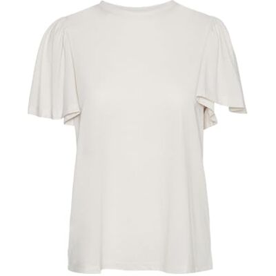 VERO MODA dam Vmivana Onella Ss O-hals topp VMA Noos t-shirt, Havregryn, M VERO MODA dam Vmivana Onella Ss O-hals topp VMA Noos t-shirt, Havregryn, M