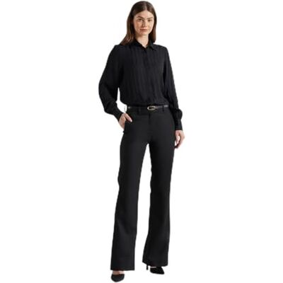 GANT REG Satin randig skjorta, svart, 36 GANT REG Satin randig skjorta, svart, 36