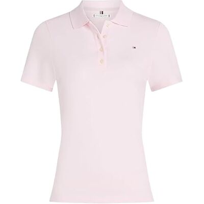 Tommy Hilfiger dam 1985 SLIM PIQUE POLO SS WW0WW43225, rosa, L, Rosa (ljusrosa), L Tommy Hilfiger dam 1985 SLIM PIQUE POLO SS WW0WW43225, rosa, L, Rosa (ljusrosa), L