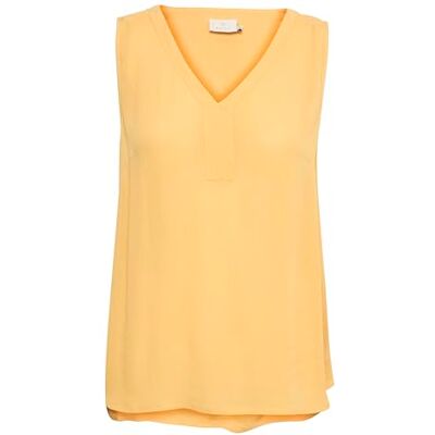 KAFFE Amber topp blus dam, Ockra, 42 KAFFE Amber topp blus dam, Ockra, 42
