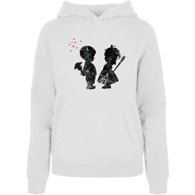 MERCHCODE Damhuvtröja, 50% bomull, 50% polyester, vit, XXL, Vit, XXL MERCHCODE Damhuvtröja, 50% bomull, 50% polyester, vit, XXL, Vit, XXL