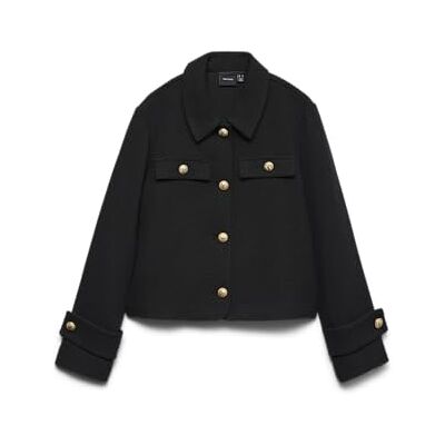 VERO MODA dam Vmziljacheck kort jacka, svart, x_s, svart, x_s VERO MODA dam Vmziljacheck kort jacka, svart, x_s, svart, x_s