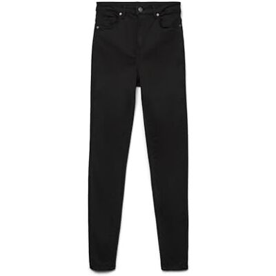 VERO MODA Vmsophia Hr smala jeans Ba037 Noos Ga, svart (svart svart), 34/L34 (storlek: X-Small), Svart (svart svart), 60/ 60L (Tillverkarens storlek: XS) VERO MODA Vmsophia Hr smala jeans Ba037 Noos Ga, svart (svart svart), 34/L34 (storlek: X-Small), Svart (svart svart), 60/ 60L (Tillverkarens storlek: XS)