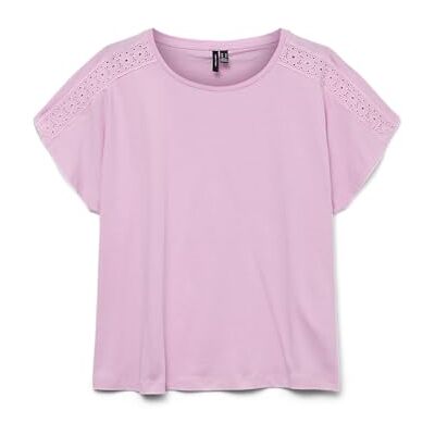 VERO MODA Vmemily Ss spets tejp topp JRS Ga Noos, godis, L VERO MODA Vmemily Ss spets tejp topp JRS Ga Noos, godis, L
