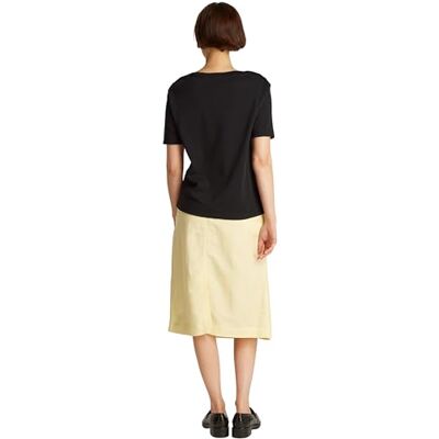 Tommy Hilfiger REG RANDIG GULD BTN C-NK SS WW0WW42907, svart, L, svart (svart), L Tommy Hilfiger REG RANDIG GULD BTN C-NK SS WW0WW42907, svart, L, svart (svart), L