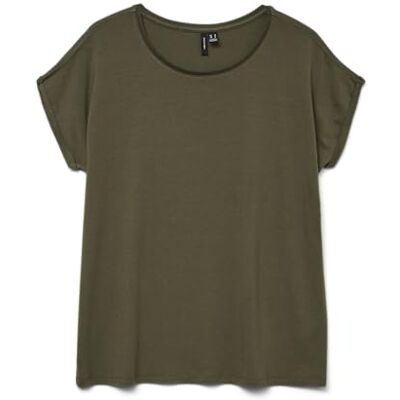 VERO MODA Vmava Plain Ss Top Ga JRS Noos, Druva blad, XL VERO MODA Vmava Plain Ss Top Ga JRS Noos, Druva blad, XL