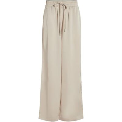 Vila dam Viellette Hw Wide Pants-Noos byxor, Cement, 34 SE Vila dam Viellette Hw Wide Pants-Noos byxor, Cement, 34 SE