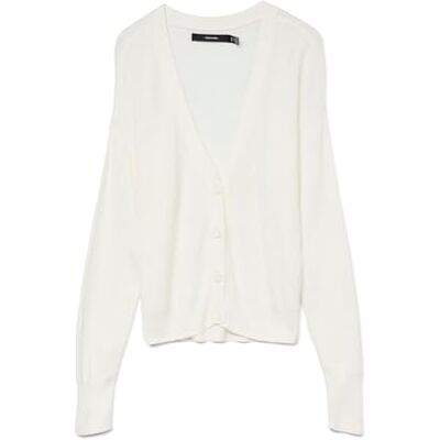 VERO MODA kvinnlig kofta VMNEWLEXSUN kofta, Snövit, XXL VERO MODA kvinnlig kofta VMNEWLEXSUN kofta, Snövit, XXL