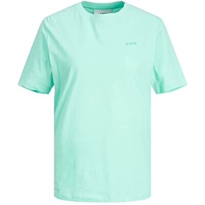 JJXX JACK & JONES Kvinnors JXANNA SS REG Varje SMALL Tee NOOS t-shirt, Aruba blå/tryck: turkos logotyp, S JJXX JACK & JONES Kvinnors JXANNA SS REG Varje SMALL Tee NOOS t-shirt, Aruba blå/tryck: turkos logotyp, S