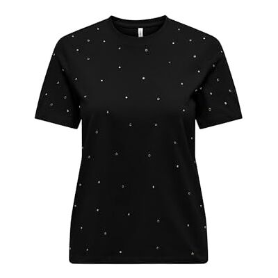 ONLY Onlglobe Life S/S O-neck tebox JRS, svart, L ONLY Onlglobe Life S/S O-neck tebox JRS, svart, L