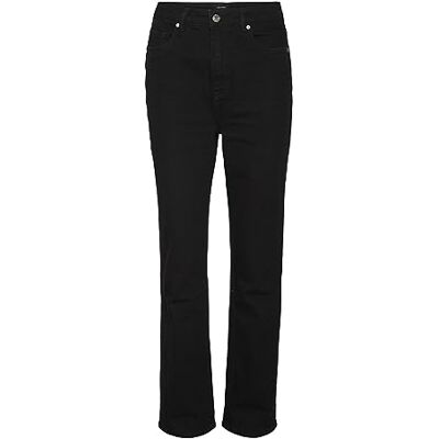 VERO MODA Dam VMDREW HR raka jeans GU134 GA NOOS jeansbyxor, svart denim, 28/30 VERO MODA Dam VMDREW HR raka jeans GU134 GA NOOS jeansbyxor, svart denim, 28/30