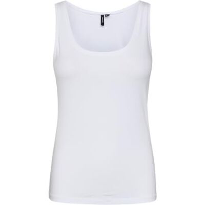 VERO MODA VMLULU SL Tank TOP NOOS, Ljus vit, L VERO MODA VMLULU SL Tank TOP NOOS, Ljus vit, L