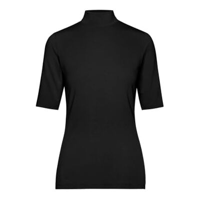 Trigema Dam-t-shirt med elastisk ståkrage, svart, M Trigema Dam-t-shirt med elastisk ståkrage, svart, M
