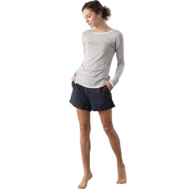 Susa Tanitex långärmad skjorta skinny, gråmelerad, normal Susa Tanitex långärmad skjorta skinny, gråmelerad, normal