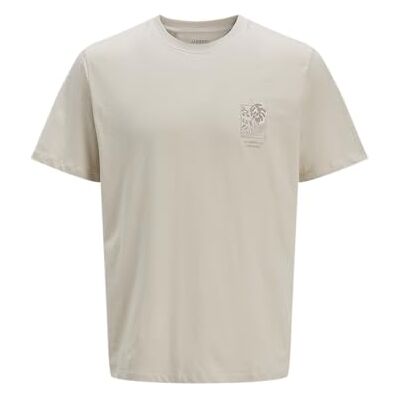 JJ REBEL Jrebbloom Tee Ss Crew Neck, Moonbeam, XL JJ REBEL Jrebbloom Tee Ss Crew Neck, Moonbeam, XL