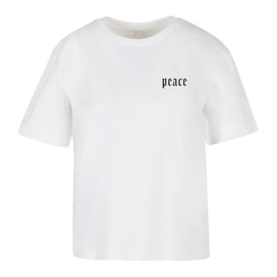 Tee dam t-shirt flickor Peace hand te, avslappnad t-shirt med tryck, överdimensionerad passform, bomull, storlekar XS – 5XL, Vit, XXL Tee dam t-shirt flickor Peace hand te, avslappnad t-shirt med tryck, överdimensionerad passform, bomull, storlekar XS – 5XL, Vit, XXL