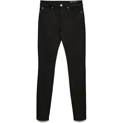 VERO MODA VMFLASH MR skinny jeans LI140 GA NOOS, svart, (XS) W x 32L VERO MODA VMFLASH MR skinny jeans LI140 GA NOOS, svart, (XS) W x 32L