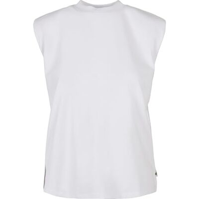 Urban Classics Kvinnors organisk tung vadderad axel linne t-shirt, vit, XXL Urban Classics Kvinnors organisk tung vadderad axel linne t-shirt, vit, XXL