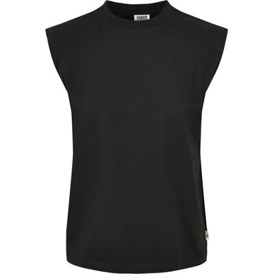 Urban Classics Kvinnors organisk tung vadderad axel linne t-shirt, svart, XXL Urban Classics Kvinnors organisk tung vadderad axel linne t-shirt, svart, XXL