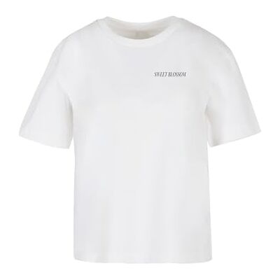Tee Dam-t-shirt, söt blomma och skönhet, avslappnad t-shirt med tryck, överdimensionerad passform, bomull, storlekar XS – 5XL, Vit, 3XL Tee Dam-t-shirt, söt blomma och skönhet, avslappnad t-shirt med tryck, överdimensionerad passform, bomull, storlekar XS – 5XL, Vit, 3XL