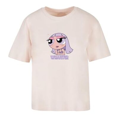 Tee dam-t-shirt, whatever t-shirt, avslappnad t-shirt med fronttryck, avslappnad passform, bomull, storlekar XS – 5XL, ROSA, XXL Tee dam-t-shirt, whatever t-shirt, avslappnad t-shirt med fronttryck, avslappnad passform, bomull, storlekar XS – 5XL, ROSA, XXL