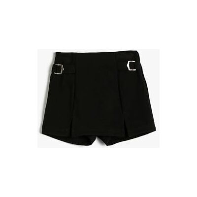 Koton Baybgirls Basic Buckled detalj elastisk midja shorts, Svart (999), 12-18 Monate Koton Baybgirls Basic Buckled detalj elastisk midja shorts, Svart (999), 12-18 Monate