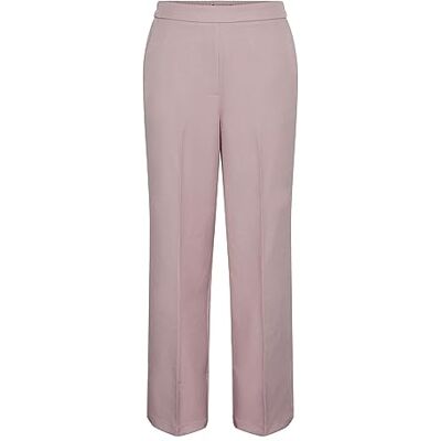 PIECES Pcneva Hw Wide Pants Noos kostymbyxor, Träros, (XS) W x 32L PIECES Pcneva Hw Wide Pants Noos kostymbyxor, Träros, (XS) W x 32L