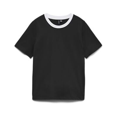 VERO MODA Vmpaulina Ss T-Shirt Ga JRS Noos, svart, L VERO MODA Vmpaulina Ss T-Shirt Ga JRS Noos, svart, L