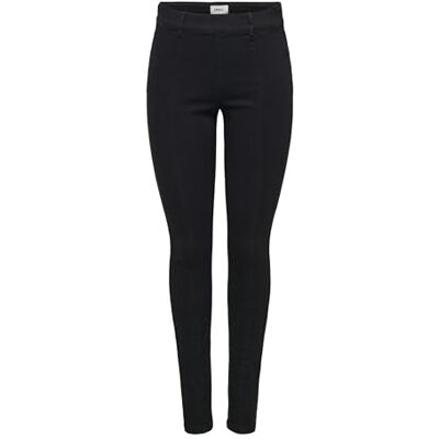 ONLY ONLWAUW MID SK Zip Cut DNM, Tvättad svart, (XL) W x 32L ONLY ONLWAUW MID SK Zip Cut DNM, Tvättad svart, (XL) W x 32L