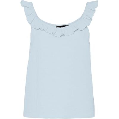 PIECES Pcsastina Sl Top Bc, Silvergrå, S PIECES Pcsastina Sl Top Bc, Silvergrå, S
