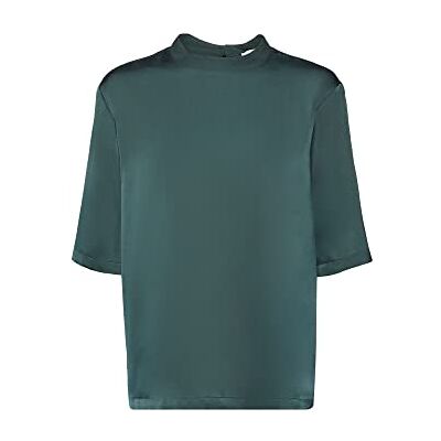 ESPRIT blus i satinlook, Mörkblågrön, M ESPRIT blus i satinlook, Mörkblågrön, M