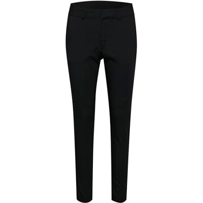 KAFFE dam vanliga byxor smal passform casual byxor, svart djup, 48 KAFFE dam vanliga byxor smal passform casual byxor, svart djup, 48