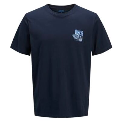 JJ REBEL Jrebbloom Tee Ss Crew Neck, Sky Captain, M JJ REBEL Jrebbloom Tee Ss Crew Neck, Sky Captain, M