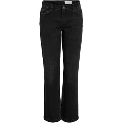 NOISY MAY Nmnila Lw Wide Jeans Az423Bl Noos, Svart denim, 27W / 32L NOISY MAY Nmnila Lw Wide Jeans Az423Bl Noos, Svart denim, 27W / 32L