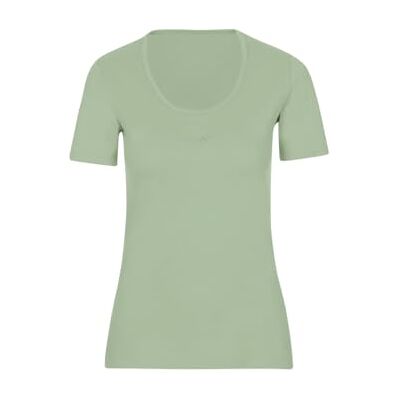 Trigema Dam-t-shirt med kristallstenar, Grönt te, XXL Trigema Dam-t-shirt med kristallstenar, Grönt te, XXL