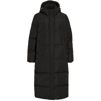 Vila Vistari Long Down Coat – Noos, Svart skönhet, 34 Vila Vistari Long Down Coat – Noos, Svart skönhet, 34