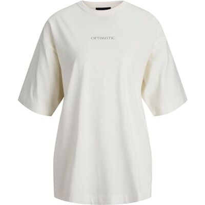 JACK & JONES Jxsandra Loose Ss Tee JRS, Vaniljis, XL JACK & JONES Jxsandra Loose Ss Tee JRS, Vaniljis, XL