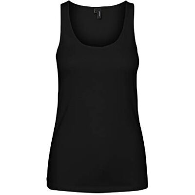 VERO MODA Damer Vmmaxi My Soft Short Tank Top Ga Noos blus, svart, L VERO MODA Damer Vmmaxi My Soft Short Tank Top Ga Noos blus, svart, L