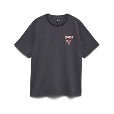 VERO MODA Vmlilje Caty Ss Top Box JRS Ga, asfalt, M VERO MODA Vmlilje Caty Ss Top Box JRS Ga, asfalt, M