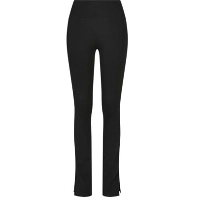 Urban Classics Dam Ladies High Waist Side Slit leggings, svart, L Urban Classics Dam Ladies High Waist Side Slit leggings, svart, L