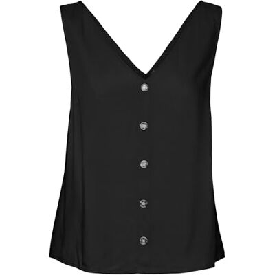 VERO MODA VMBUMPY SL TOP WVN GA NOOS, svart, XS VERO MODA VMBUMPY SL TOP WVN GA NOOS, svart, XS