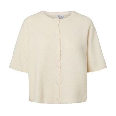 PIECES Pcrath SS O-Neck Knit Cardigan Pwp, Björk, XL Dam, Björk, XL PIECES Pcrath SS O-Neck Knit Cardigan Pwp, Björk, XL Dam, Björk, XL