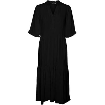VERO MODA damklänning VMEASY lång klänning, svart, XS VERO MODA damklänning VMEASY lång klänning, svart, XS