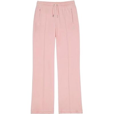 Juicy Couture Velour Track-byxa med diamantmärkning, Mandelblom, L Juicy Couture Velour Track-byxa med diamantmärkning, Mandelblom, L