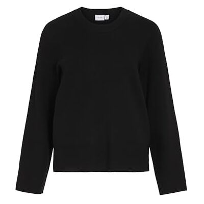 Vila VICASSIE O-NECK L/S stickad topp – NOOS, Svart skönhet, XS Vila VICASSIE O-NECK L/S stickad topp – NOOS, Svart skönhet, XS
